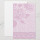 Roze roze en onbewerkte papierwaren (Voorkant / Achterkant)
