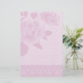 Roze roze en onbewerkte papierwaren (Staand voorkant)