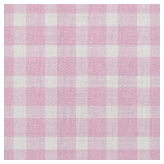 Roze roze en witte geruite ruit stof (Close Up)