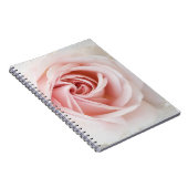 Roze roze en witte hout Shabby Chic Farmhouse Glam Notitieboek (Rechterzijde)