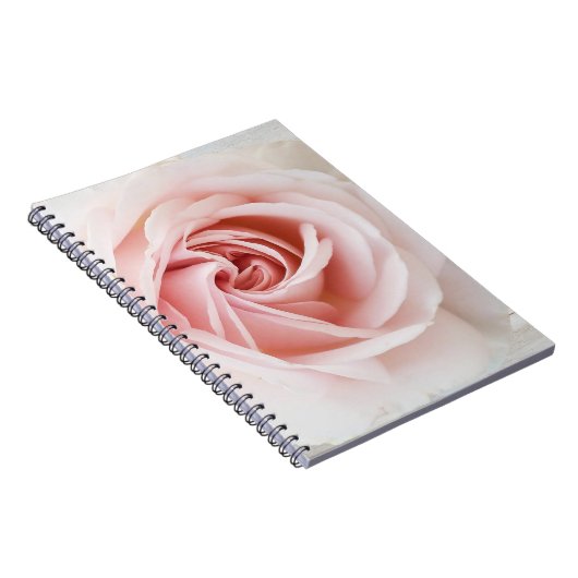 Roze roze en witte hout Shabby Chic Farmhouse Glam Notitieboek (Rechterzijde)