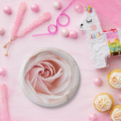 Roze roze en witte hout Shabby Chic Vrijgezellenfe Papieren Bordje (Feest)