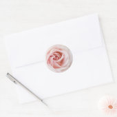 Roze roze en witte hout Shabby Chic Vrijgezellenfe Ronde Sticker (Envelop)