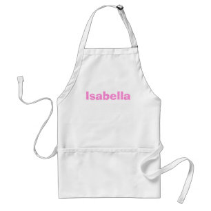 Roze Roze en Witte Stippen Personalized Standaard Schort