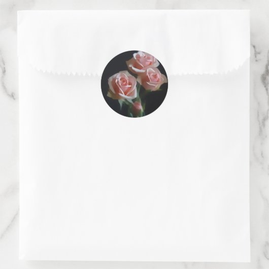 Roze Roze Envelop Seal Stickers (Tas)