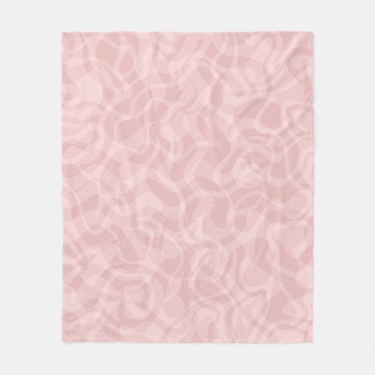 Roze roze fleece deken (Voorkant)