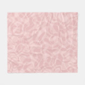Roze roze fleece deken (Voorkant (Horizontaal))