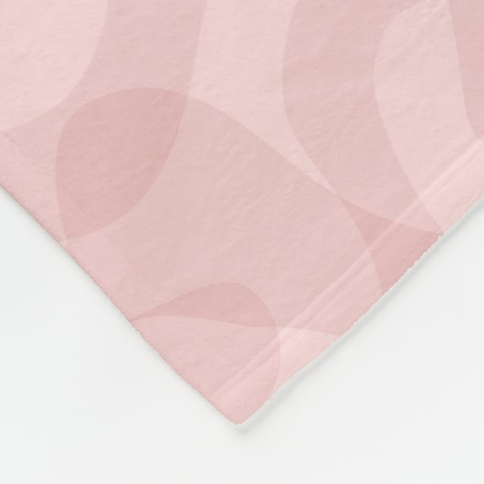 Roze roze fleece deken (Hoek)