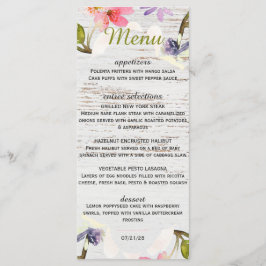 Roze roze flessen op wit hout menu