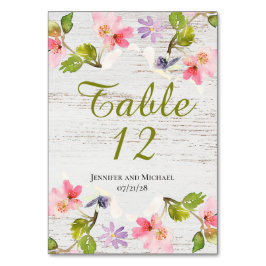 Roze roze flessen op wit hout voorbehouden kaart