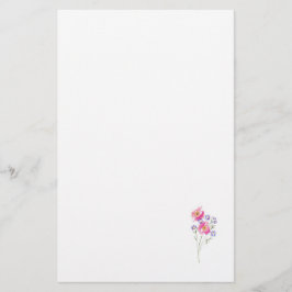  roze roze flora briefpapier