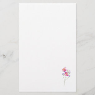 roze roze flora briefpapier