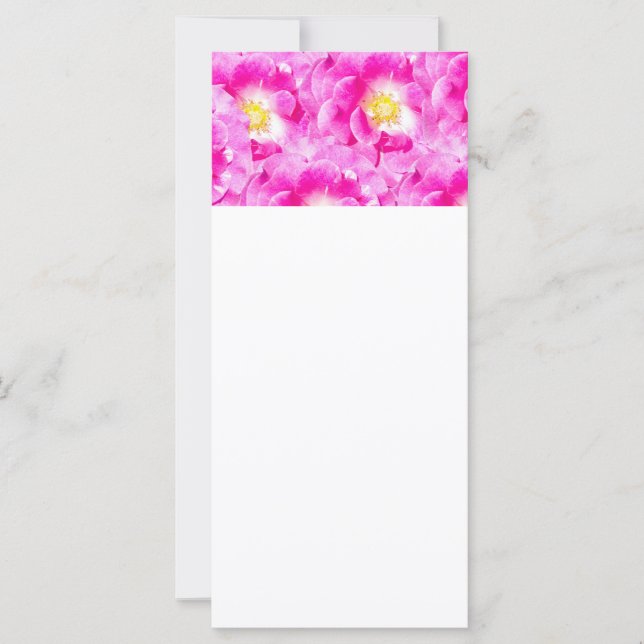 Roze roze floraalpatroon (Voorkant)