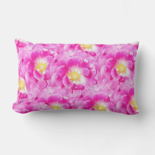 Roze roze floraalpatroon buitenkussen