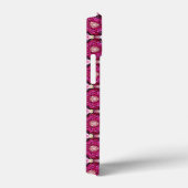 Roze roze floraalpatroon Case-Mate iPhone case (Achterkant / Rechts)