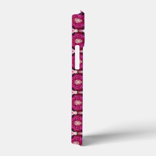 Roze roze floraalpatroon Case-Mate iPhone case (Achterkant / Rechts)