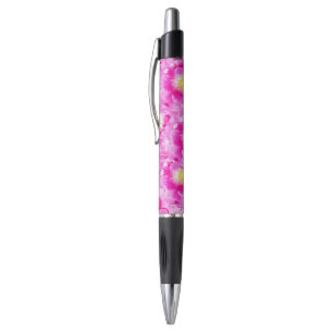 Roze roze floraalpatroon pen