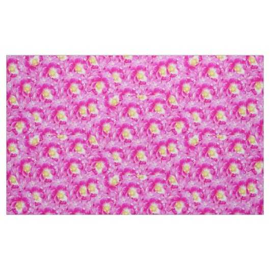 Roze roze floraalpatroon stof (Fat Quarter)