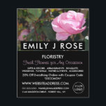 Roze roze, Florist, bloemenborst Adverteren Flyer<br><div class="desc">Roze Rose,  Florist,  Floristry Adverteren flyer door de winkel van het Visitekaartje.</div>