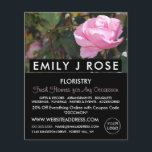 Roze roze, Florist, bloemenborst Adverteren Flyer<br><div class="desc">Roze Rose,  Florist,  Floristry Adverteren flyer door de winkel van het Visitekaartje.</div>