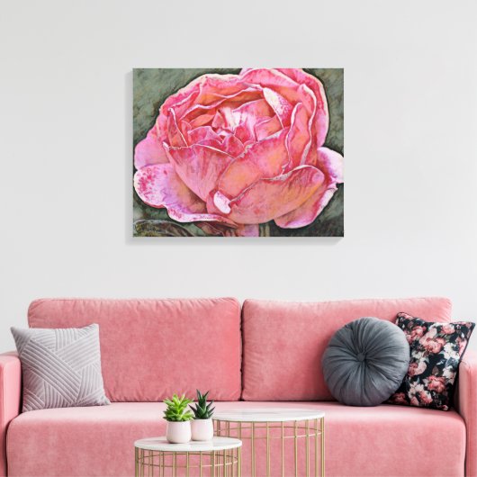 Roze roze fotografische kunst afdrukken (Insitu (Woonkamer))