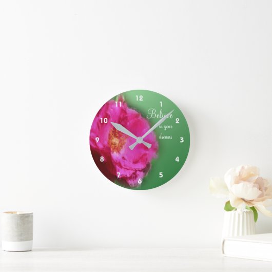Roze roze geloof Inspirerend  Ronde Klok (Huis)