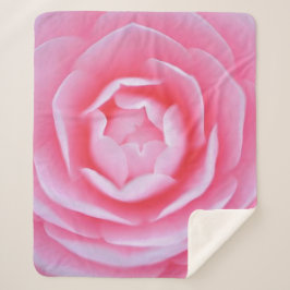 Roze roze (gemiddeld) sherpa deken