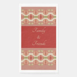 Roze roze georiënteerde ontwerper servet