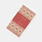 Roze roze georiënteerde ontwerper servet (Hoek)