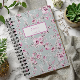 Roze Roze Gepersonaliseerde Journaal Notebook Notitieboek