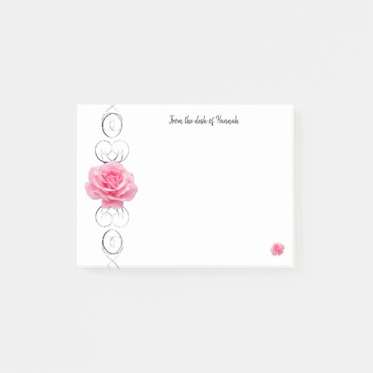 Roze roze gepersonaliseerde notities post-it® notes (Voorkant)