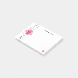 Roze roze gepersonaliseerde notities post-it® notes