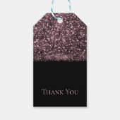 Roze roze glitter mousserende lichten zoet 16 Part Cadeaulabel (Voorkant)