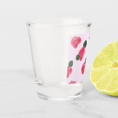 Roze roze gloeiwit shot glas (Links)