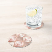 Roze Roze Goud Abstracte  Kartonnen Onderzetters (Insitu)