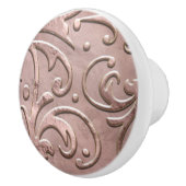 Roze Roze Goud Bloei Keramische Knop (Rechts)