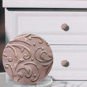 Roze Roze Goud Bloei Keramische Knop