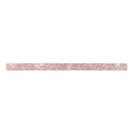 Roze Roze Goud Drip Glitter Trendy Glam  Satijnen Lint