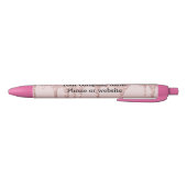 Roze Roze Goud Druppelende Glitter Persoonlijk Zwarte Inkt Pen (Bodem)
