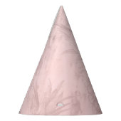 Roze Roze Goud Glitter Ananas Tropisch Feest Feesthoedjes (Links)