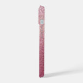 Roze Roze Goud Glitter iPhone 15 Case (Linkerkant)