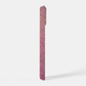 Roze Roze Goud Glitter iPhone 15 Case (Rechterkant)