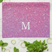 Roze Roze Goud Glitter Sparkelend Cute Meisjesacht Theedoek (Gevouwen)