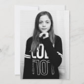 Roze Roze Goud Glitter Verjaardagsfeestje Foto Kaart (Achterkant)