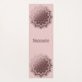 Roze Roze Goud Mandala Persoonlijk Yogamat (Achterkant)