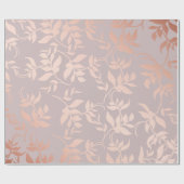 Roze roze goud metaalbladeren | Poeder blush Cadeaupapier (Vlak)