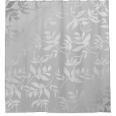 Roze roze goud metaalbladeren | show in poedervorm douchegordijn (Voorkant)