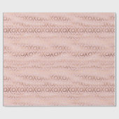 Roze Roze Goud XOXO Cadeaupapier (Vlak)