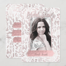 Roze Roze Gouden Folie Moderne Bruidsfeest Foto