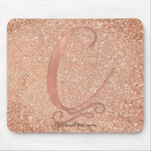 Roze Roze Gouden Glam Beginletter Naam Letter C Ma Muismat